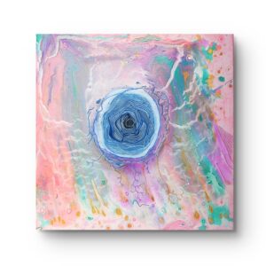Transformační obraz Empty - akrylová malba 60×60 cm pro vnitřní naplnění a sebelásku
